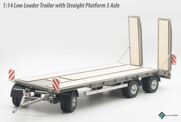 Low Loader Trailer with Straight Platform - 3 Axle