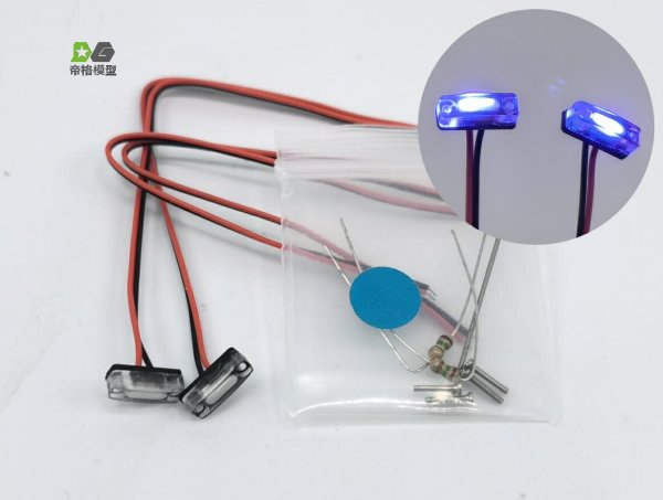Indicator Lights - Blue LED, Transparent Lense