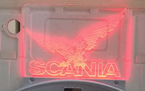 DMW 077-1 - Scania flying Griffin LED logo