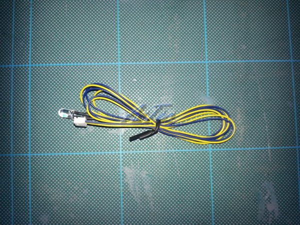 MFU plug and 5mm AMBER (ORANGE) led