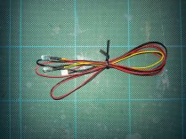 MFU plug and 5mm RED led's x 2