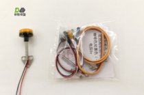 DMW - post side mount RC round flat rotary beacon AMBER