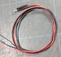 Wired Led 3MM RED with resistor 7.2v