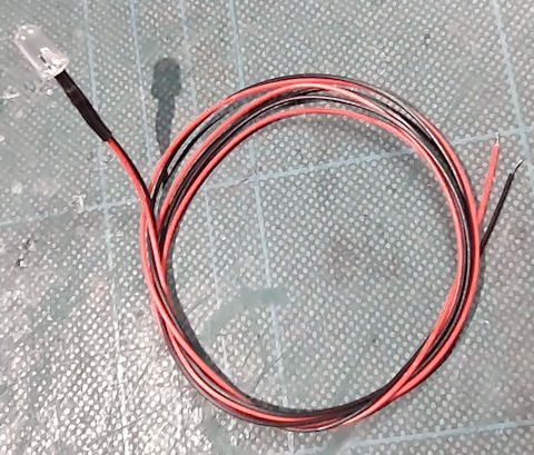 Wired Led 5MM RED with resistor 7.2v